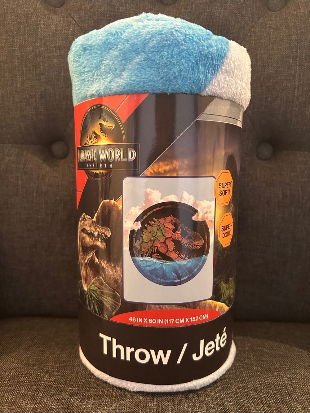 NEW 🆕 Jurassic World Rebirth Plush Throw Blanket - 46x60 in